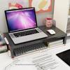 Double Layer Wooden Monitor Riser Stand