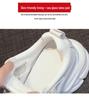 Spring 2024 Women's Trendy Soft Leather Daddy Sneakers with Thick Sole and Height Boost