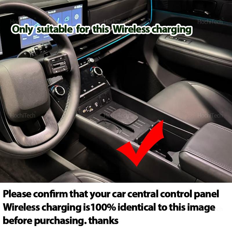 Fast Wireless Charging Pad Non-Slip Mat Storage Lightweight Phone Wireless Charger Mat for Hyundai Santa Fe MX5 2025 2025 2026