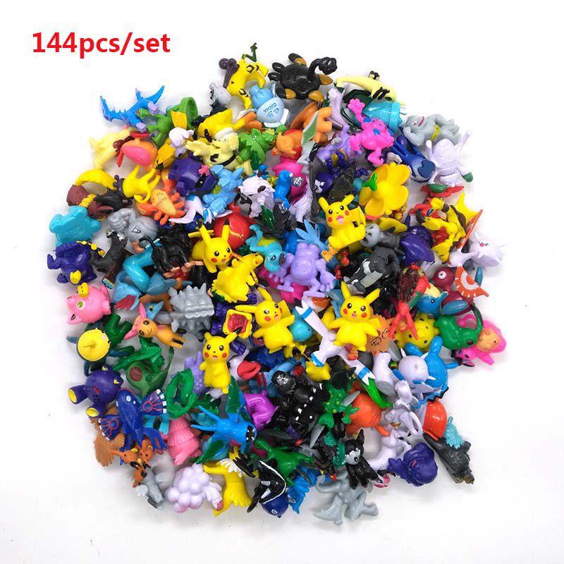 144pcs Pokemon Action Figures Collection Toy Anime Kids Toy Gift