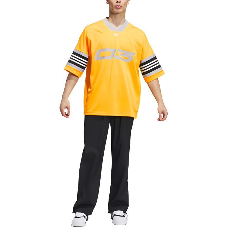 New Adidas FW24 T-Shirt Unisex Dark Yellow IY7390
