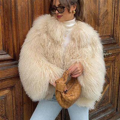 Winter Warm Artificial Hair Jackets Female Casual Short Cardigan Imitation Fur Coat for Women Thicken Loose Fake Fur Jacket