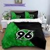 Hannover 96 Pattern Bedding,Quilt Set Quilt Cover Pillowcase Home Birthday Gift(1 * duvet cover + 2 * pillowcase, without core)