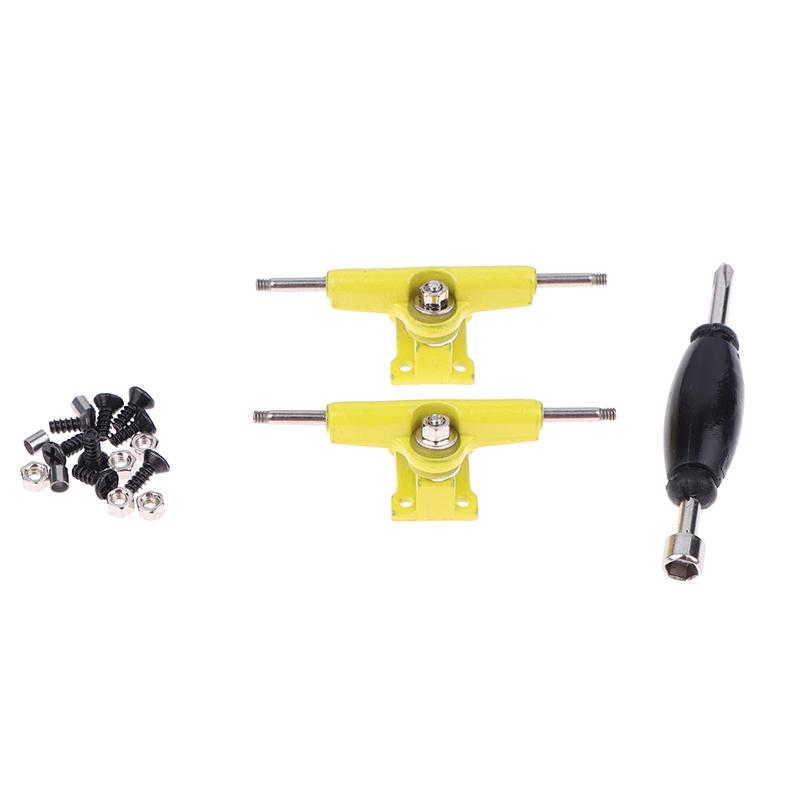 Fingerboard Truck 32Mm Professional Single Axle For Finger Skate Board Mini Zinc Alloy Skateboard Trucks Toys жёлтый