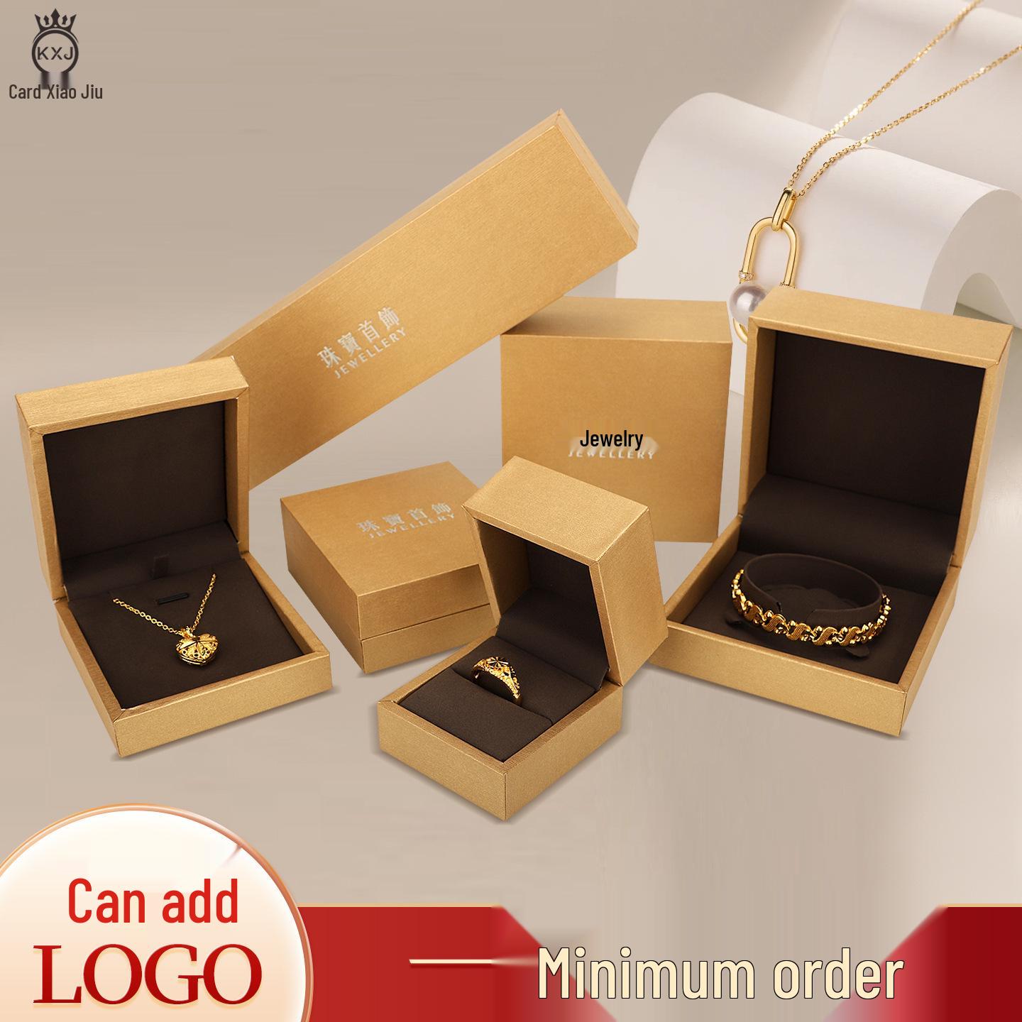 

Gold Branch Pattern Jewelry Box for Rings, Pendants, Bracelets, and Necklaces - Thick-Edged Gray Design with Logo 19912 Tote Bag;1