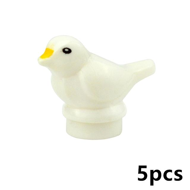 MOC City Animal Building Block Figures Goat Sheep Eagle Owl Panda Parrot Seagull Penguin Zoo Fram Accessories Bricks Toy Gift