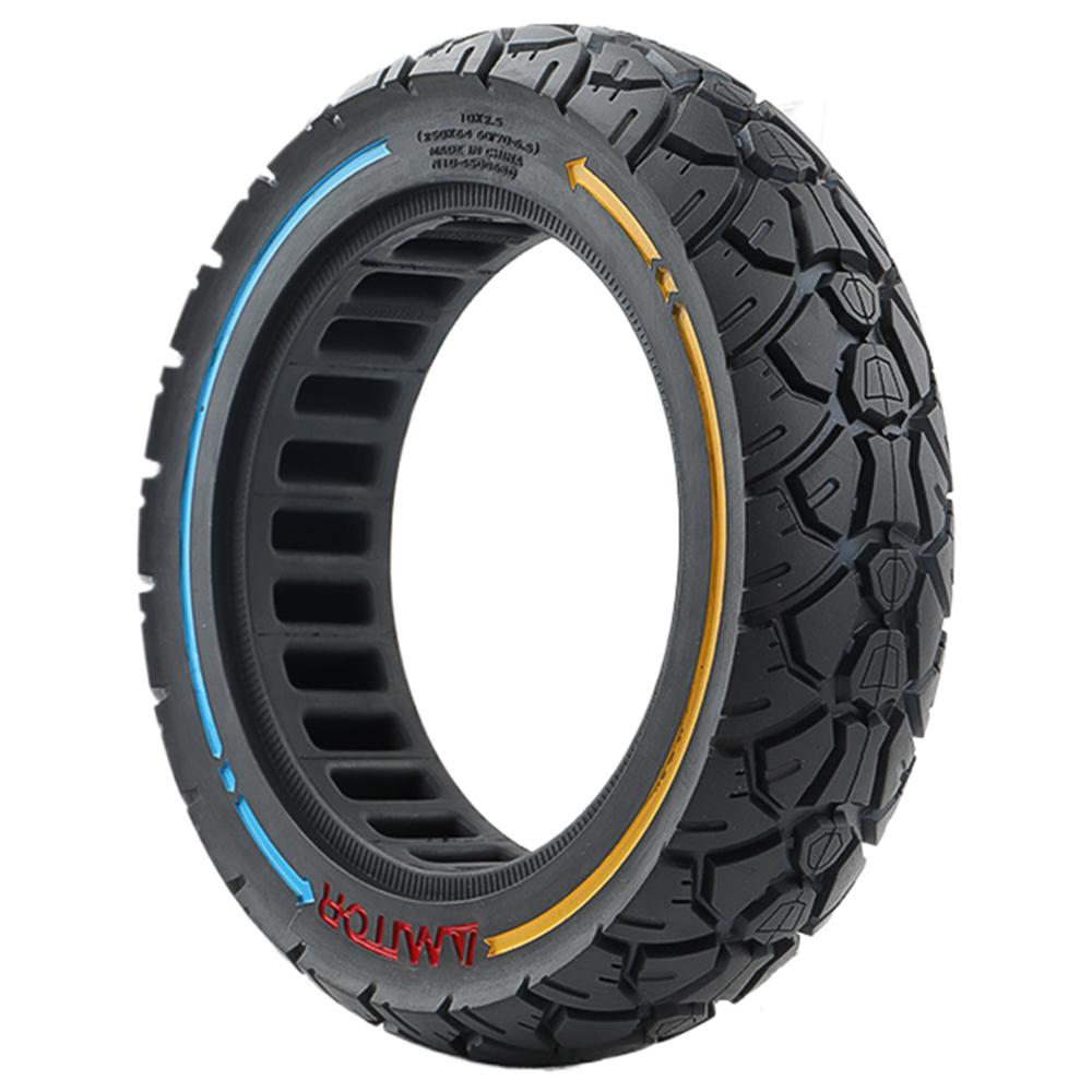 

AMITOR 10x2.5 10-дюймовое колесо для скутера с цветным декором, внедорожная резиновая шина для слота 45 мм A