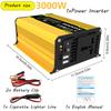 3000/4000W Car Inverter Conver Modified Sine Wave DC 12V To AC 110V 220V Transformer Voltage Dual USB Smart Car Power Inverter
