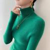 Women's Slim-fit High-neck Cashmere Pullover Sweater - Autumn/Winter Stylish, Tight-knit Base Layer