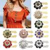 Rhinestones Button Cover Flower Button Cover Embellishment Button Decorative Button for Jewelry