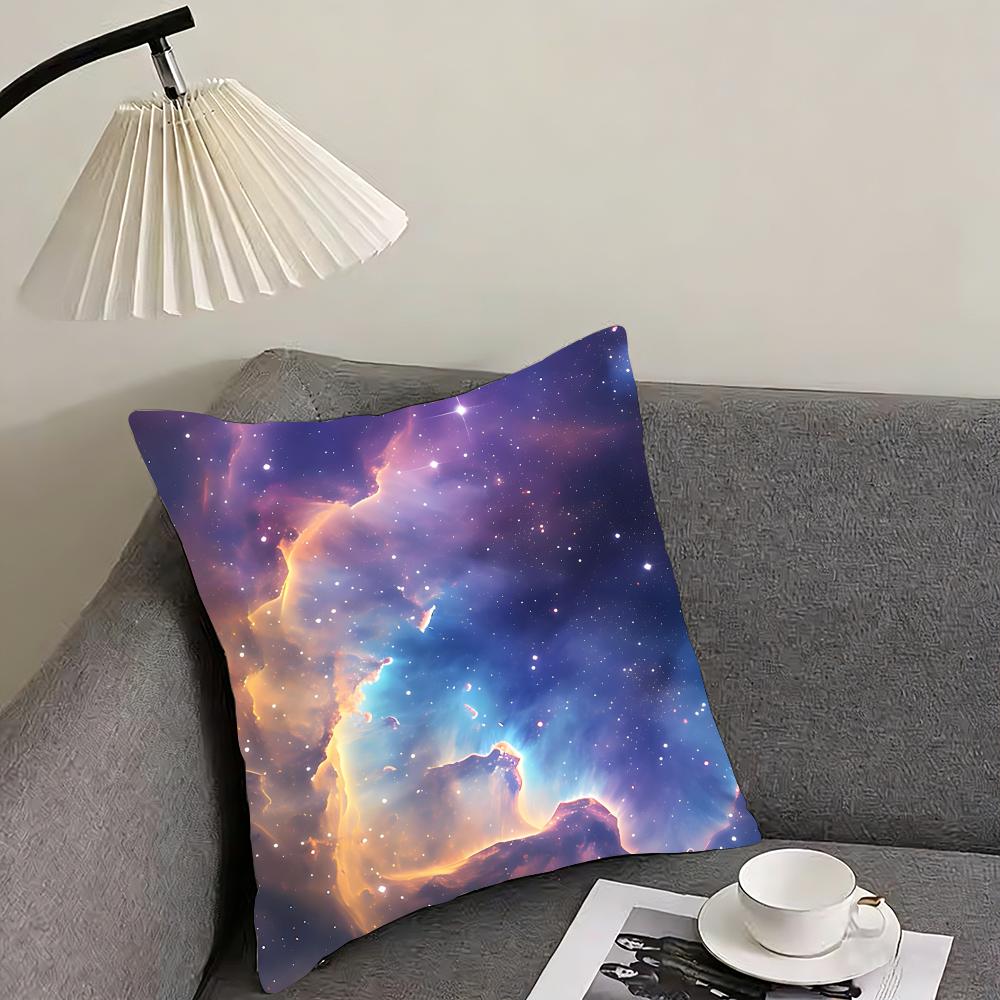 Starry Sky Fashion Cushion Cover Pillowcase Ultra Soft Skin Friendly Fabric Cloud Like Comfort  Concealed Zipper