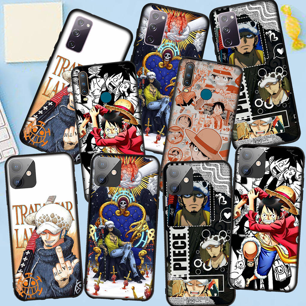 Handyhülle für iPhone 17 15 16 Plus Redmi Note 14 12 11 13 Pro Max Huawei P30 P20 Lite OPPO A60 A40 A80 A18 Poster One Piece Trafalgar Law Luffy Abdeckung