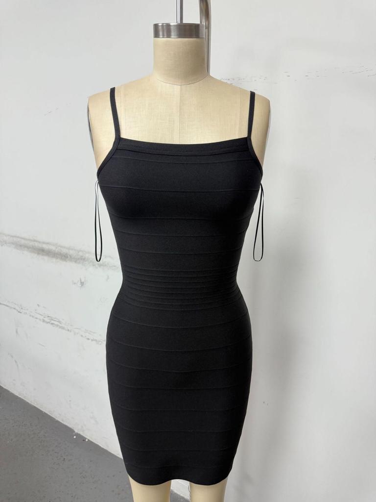 European & American Women's Sexy Spaghetti Strap Bandage Gown - Slimming Party/Vacation Dress