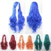80cm Long Wavy Wig In Vibrant Colors High Temperature Fiber Ideal For Cosplay Events