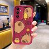 Cartoon Cute Capybara For Samsung Galaxy Case S24 S23 S22 S21 Ultra Plus Fe A55 A54 A53 A52 A35 A25 A15 A14 5G Phone Y2k Cover