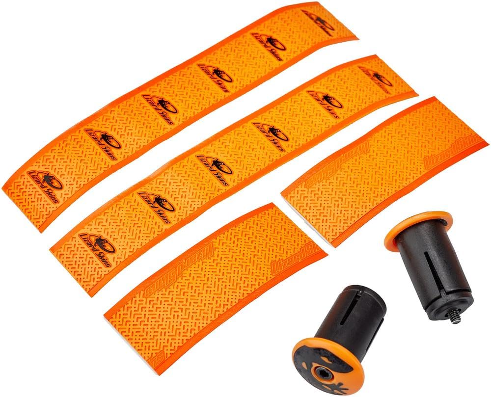 Lizard Skins Bicycle Bar Tape DSP Bar Tape V2 Thickness with Bar End Plugs Tangerine Orange 3.2mm Screw-in