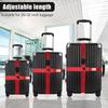 1Pc Anti-theft Luggage Buckle Cross Strap Password Adjustable Bundling Packing Baggage Belt Suitcase Trunk Belts Bag Accessories