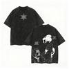 Vintage Washed Demon Slayer Anime Graphic T Shirt Men Women  Cotton Short Sleeve Tee Streetwear Casual Tops Yk Clothes