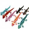 10/20Pcs Creative Joints Movable Home Scene Decoration 3D Printed Mini Lizard Figurines Animal Toys Christmas Gift For Kid
