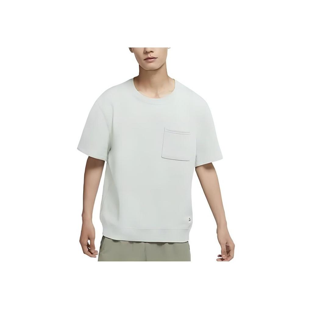 Nike Sb Solid Color Crew Neck Pocket Sports Casual Short Sleeve T-Shirt Unisex Tops Aqua Dark-Teal DH2930-017