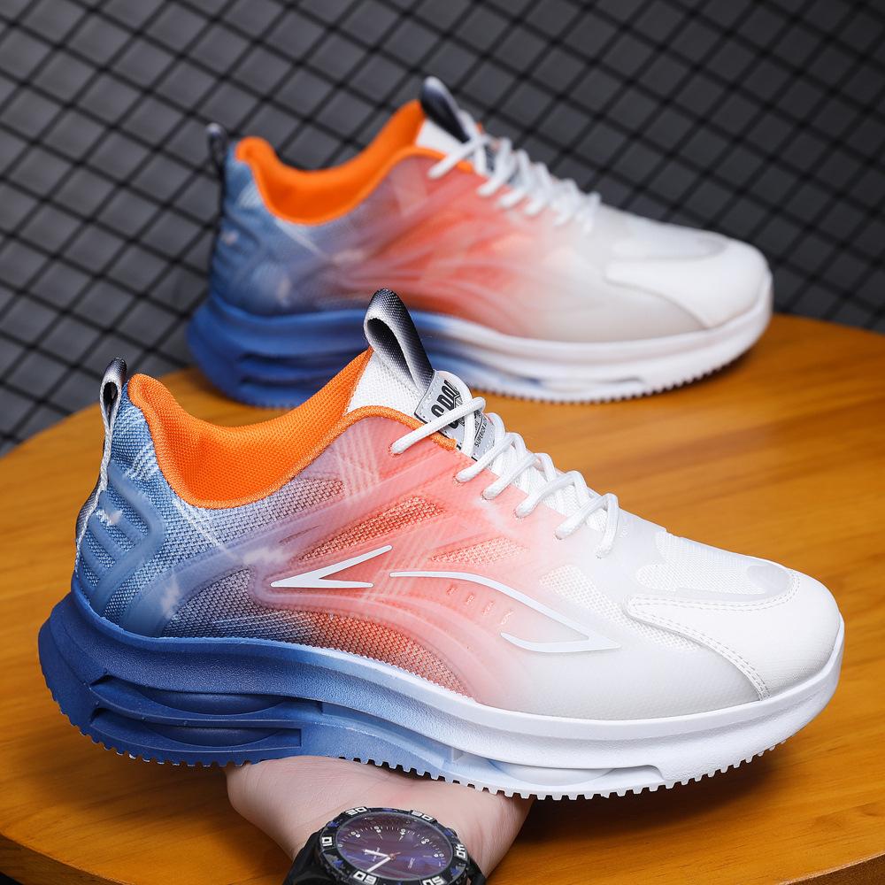 Frühling Neue Herrenschuhe Plateau Trendige Freizeitschuhe Fly Woven Mesh Sportschuhe Herren Laufschuhe