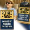 2026 Rentner Schild Auffällig Souvenir Rentner Schild Ruhestandsparty Dekoration Für Frauen Männer Zuhause Schlafzimmer Büros Cafés