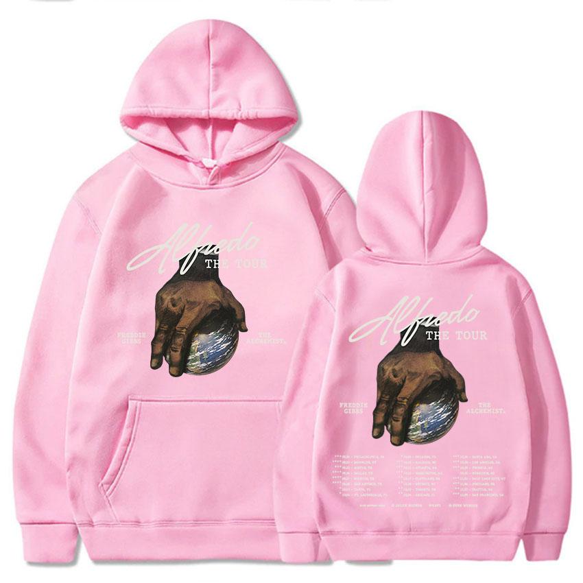 Freddie Gibbs ALFREDO Tour Hoodies Autumn/Winter Loose Hooded Sweatshirts for Male Warm Fleece Men Women Pullovers Streetwear