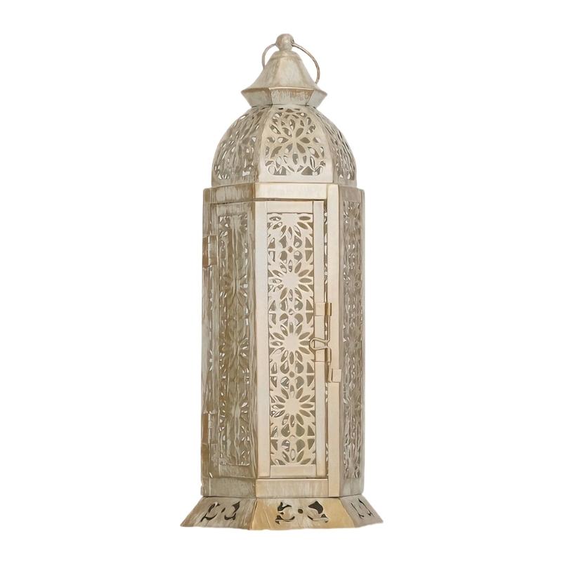 Retro Iron Candle Stand with Accessible Front Enhancing Holiday Celebration and Living Room Ornament Candle Stand