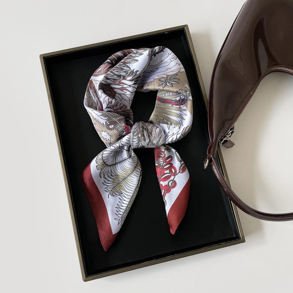 Spring and summer thin silk scarf 1116 new fashionable and fresh imitation silk square scarf femininity versatile high-end scarf wholesale