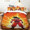 Dragon Ball Goku Bettbezug Cartoon Bettwäsche Set Kinder Geschenke Deckenbezug für Schlafzimmer Heimdeko Queen King Size