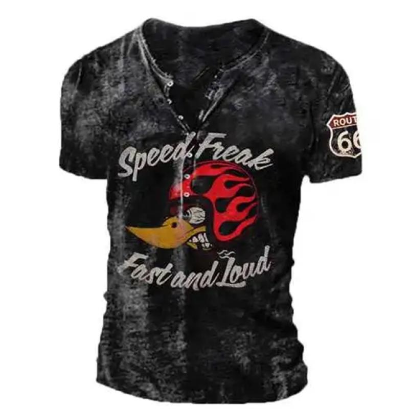Vintage Taste V-ausschnitt männer T Shirt Drucken Kurzarm Gothic Punk T Shirt Für Männer Übergroße Tops T Shirt Männer streetwear