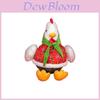 Creatieve Cartoon Kip Eend Pluche Met Bloemenjas Hoofddoek Speelgoed Kussen Voor Kinderen En Verzamelaars