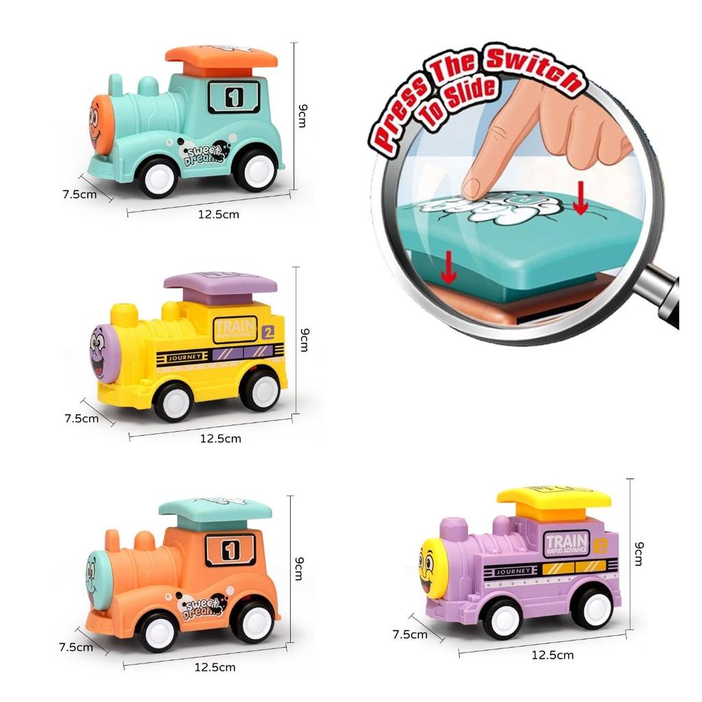 Kids' Push Engineering Car Inertia Cartoon Toy Excavator Durable And Anti-fall For Boys