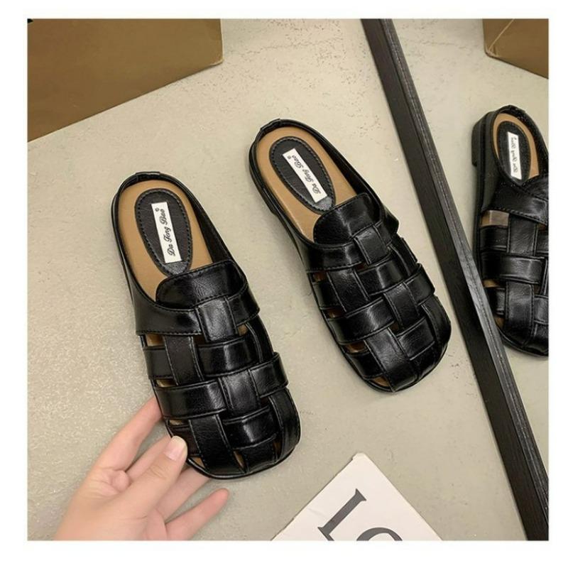 Damkläder Nya Vår/sommar Vintage Utskurna Mode Tofflor