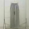 Pantalons de jogging pour homme en coton à jambes larges, coupe droite, avec lettres brodées, Hip Hop Streetwear