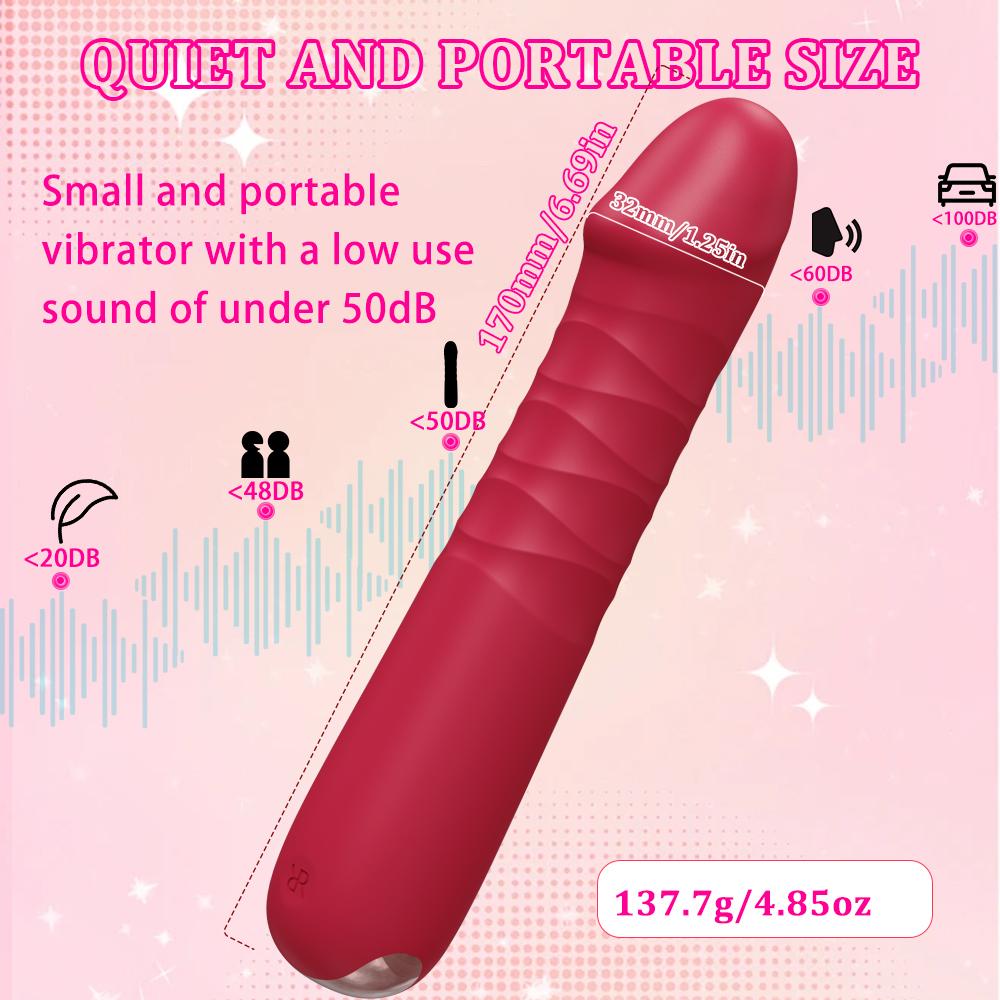 Automatic Telescopic Dildo Vibrator Powerful G Spot Vagina Stimulator Female Nipple Clitoris Masturbator Adult Sex Toy For Women