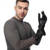 European & American Men's Sheepskin Leather Gloves with Wool Lining - Winter Warm, Plus Velvet, Windproof.
