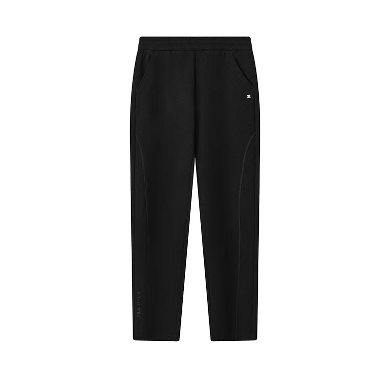 FILA White Simple Classic Soft Comfortable Knitted Straight Leg Casual Pants Women bottoms F11W543608FBK