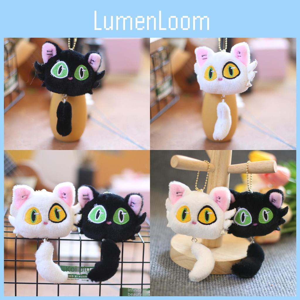 Entzückender Niedlicher Katze Plüsch Schlüsselanhänger Weiche PP Baumwolle Stofftier Taschenanhänger