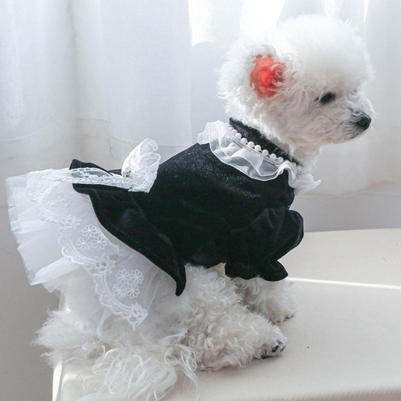 Dog Princess Dress Dog Dresses Velvets Dog Tutuu Dress Dog Costume Pet Dresses Dog Clothing Dog Bows Dress Puppies Dress