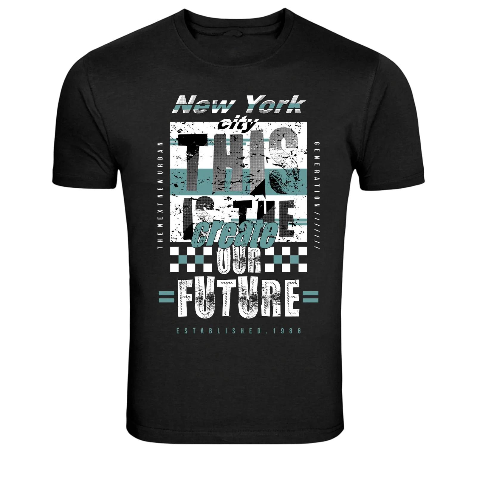 

New York City This Is The Time Create Your Future Urban Graphic T-Shirt S