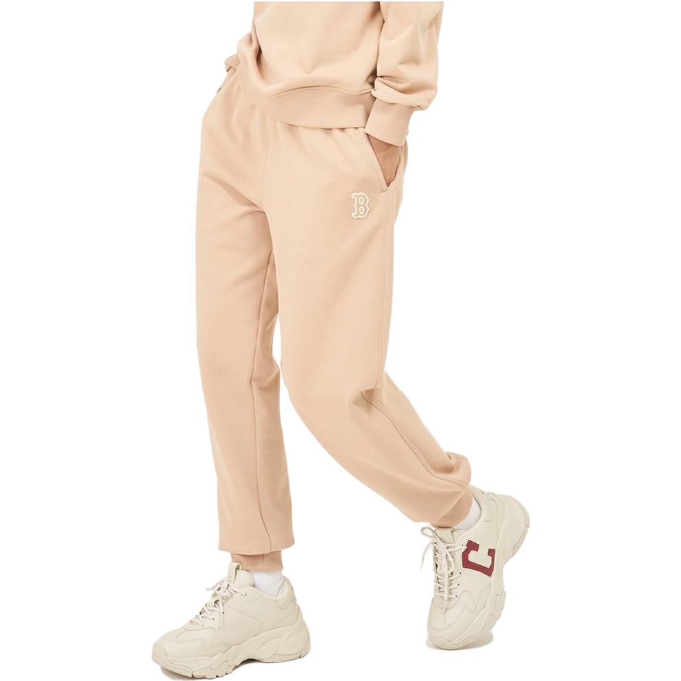 MLB Boston Red Sox Casual Pants Unisex Beige Yellow Moderate Cuffed Pants 3APTB0134-43BGS