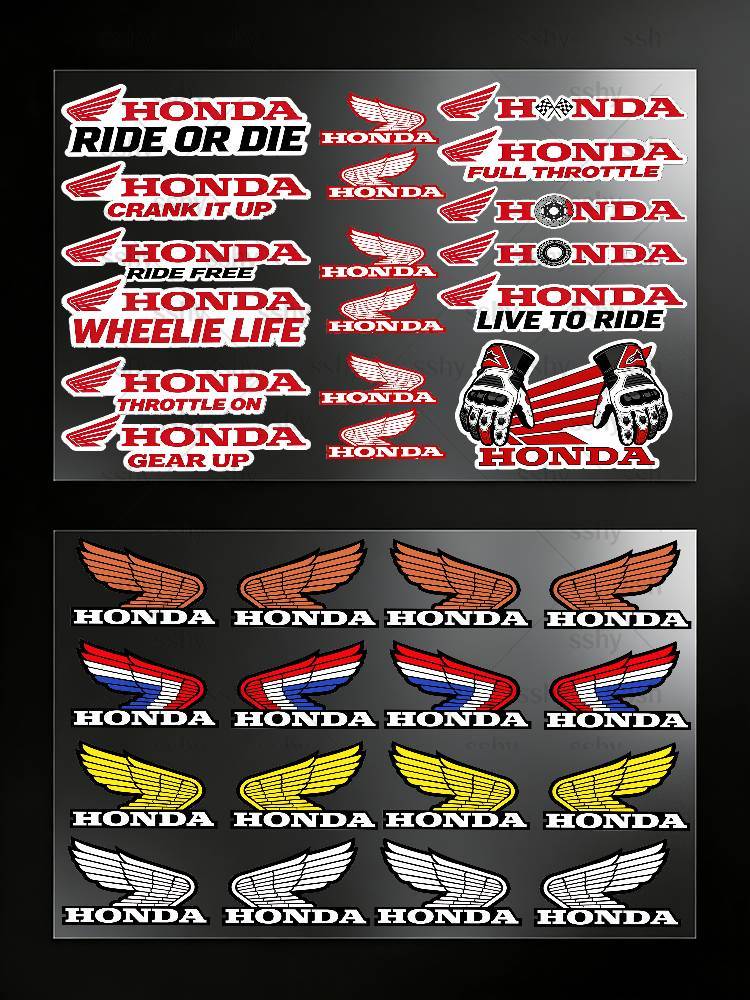 AYN1 For HONDA Stickers Moto Sticker Auto Body Bumper Windows Motorcycle Laptop Walls Vinyl Decal Car Tuning Accessories
