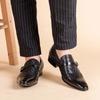 Męskie Skórzane Buty Biznesowe Klasyczne Męskie Biurowe Buty Wizytowe Szpiczaste Mokasyny 2025 But Towarzyski Męskie Oddychające Zapatos De Hombre
