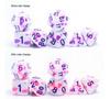 Temperature Sensitive Blood Spot Red & Colorful Earth Role-Playing Dice Set