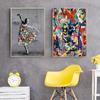 Abstract Color Graffiti Art Banksy Ballet Dancer Poster Canvas Painting Living Room Study Corridor Home Decoration Mural