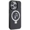 Karl Lagerfeld KLHMP15XHMRSKCK iPhone 15 Pro Max 6.7" Black/black Hardcase Ring Stand Karl&Choupette MagSafe