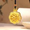 Champagne Gold Crystal Snowflake Velvet Pendant for Women