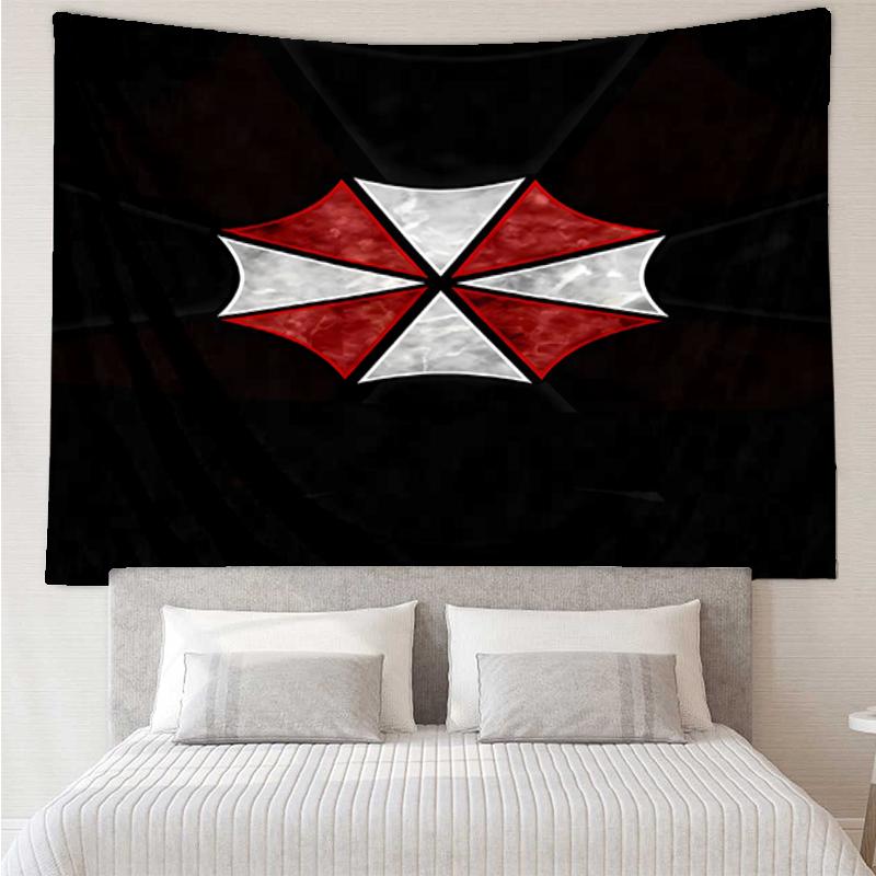 Resident-Evil Print Tapestry, Backdrop, Easy Setup, Ideal for Bedroom, Office & Living Room, with Aesthetic Wall Hanging Decor.