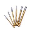 Titanium-Coated Serrated Twist Drill Bit for Woodworking and Grooving
